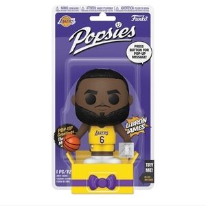 Funko POPsies LA Lakers LeBron James pop up message, NWP